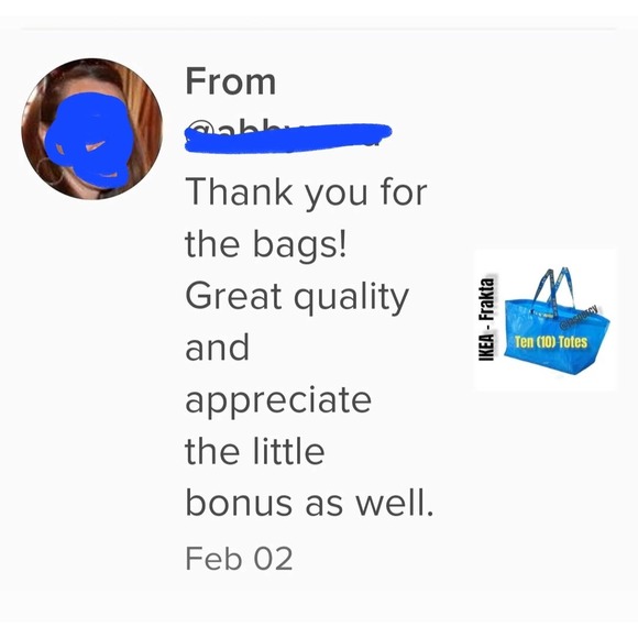 IKEA Frakta Three (3) X Large Blue Reusable Shopping Laundry Tote Bag Moving NWT - Picture 8 of 11